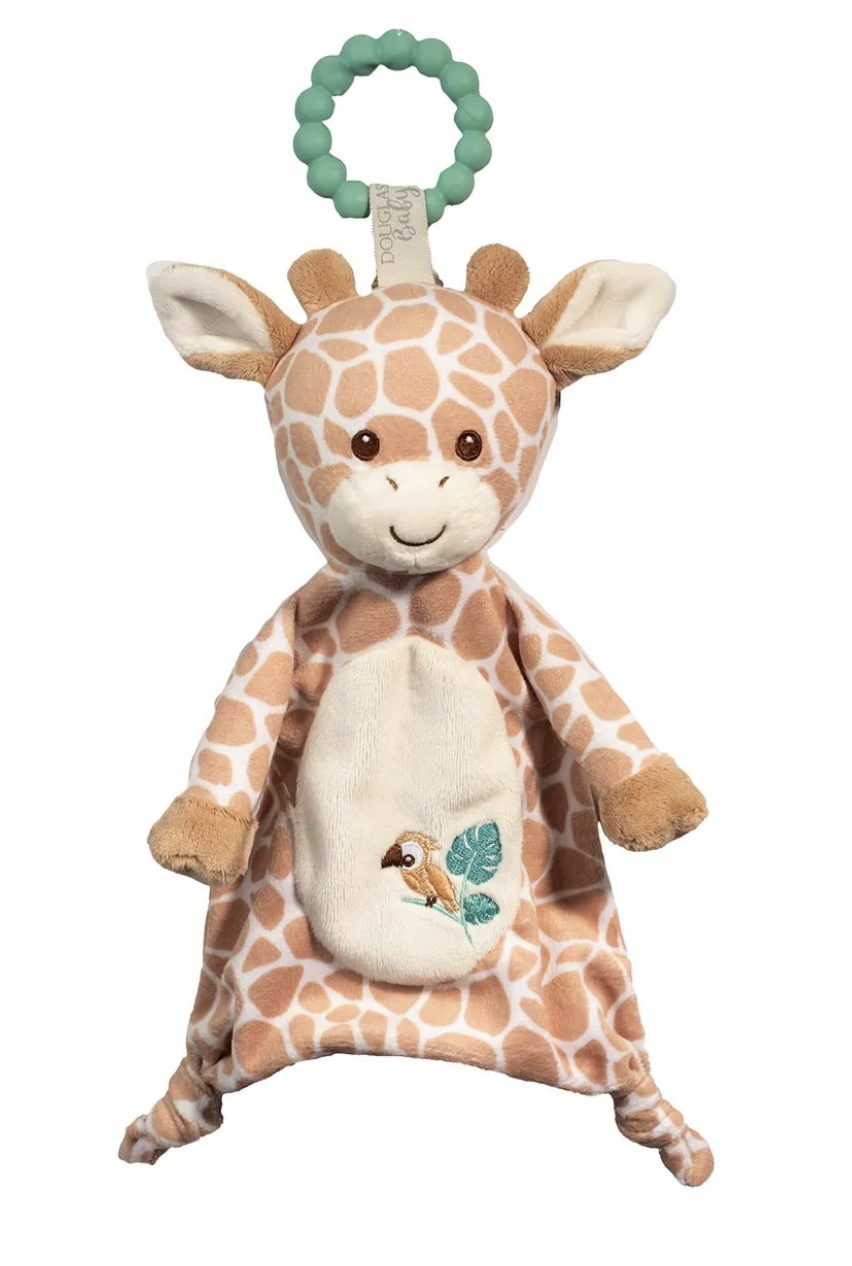 Douglas Georgie Giraffe Teether Plush Stuffed Animal Toy, 10"