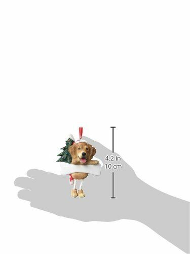 Golden Retriever Ornament "Dangling Legs" Hand Painted and Easily Personalized