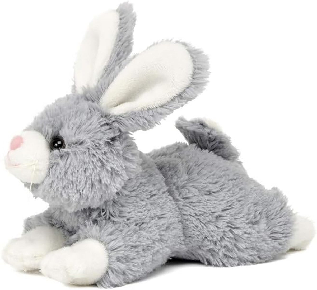 Unipak 1122BUG Handful Bunny Plush Animal Toy, 5-inch Length, Grey