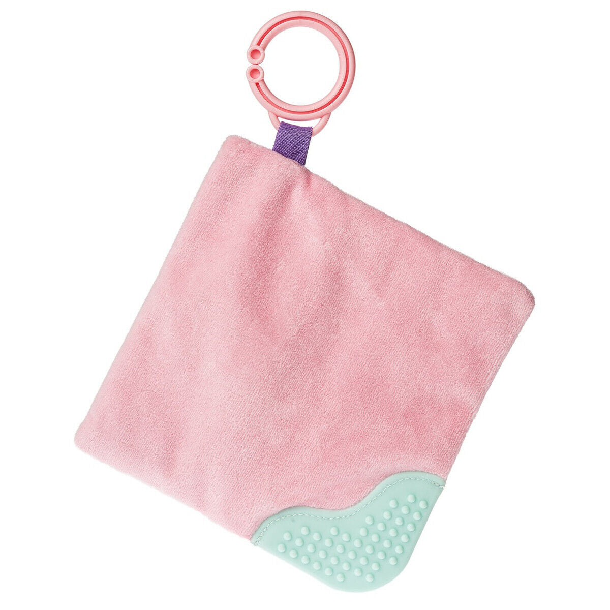 Mary Meyer Sweet Soothie Crinkle Teether Toy and Squeaker, 6 x 6", Ice Cream