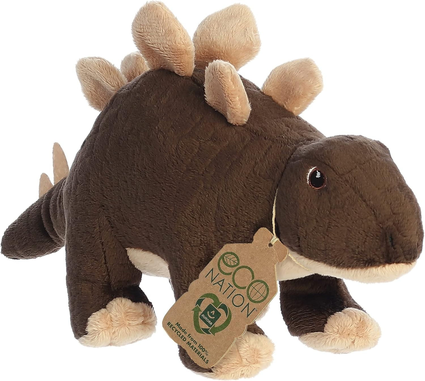 Aurora® Eco Nation™ Stegosaurus Stuffed Animal Toy Recycled Materials, 12"