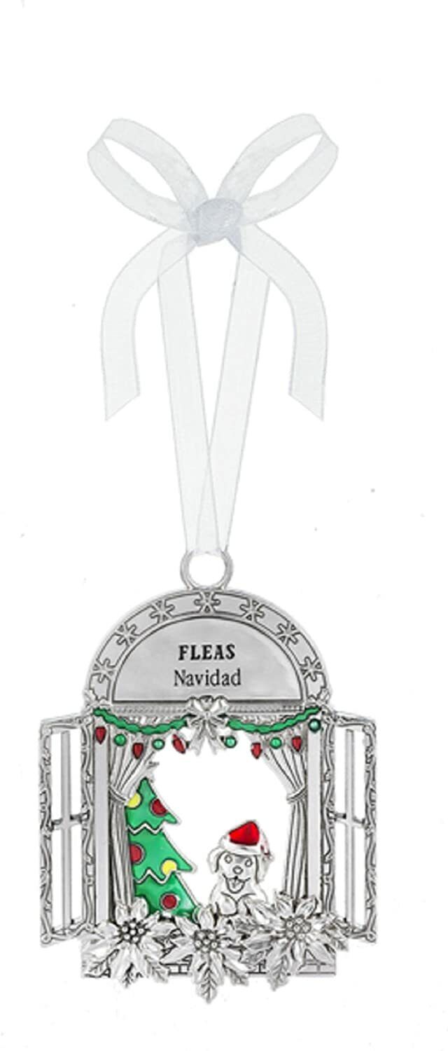 Ganz Feleas Navidad Zinc Epoxy Decorative Hanging Ornaments, Dog Lover