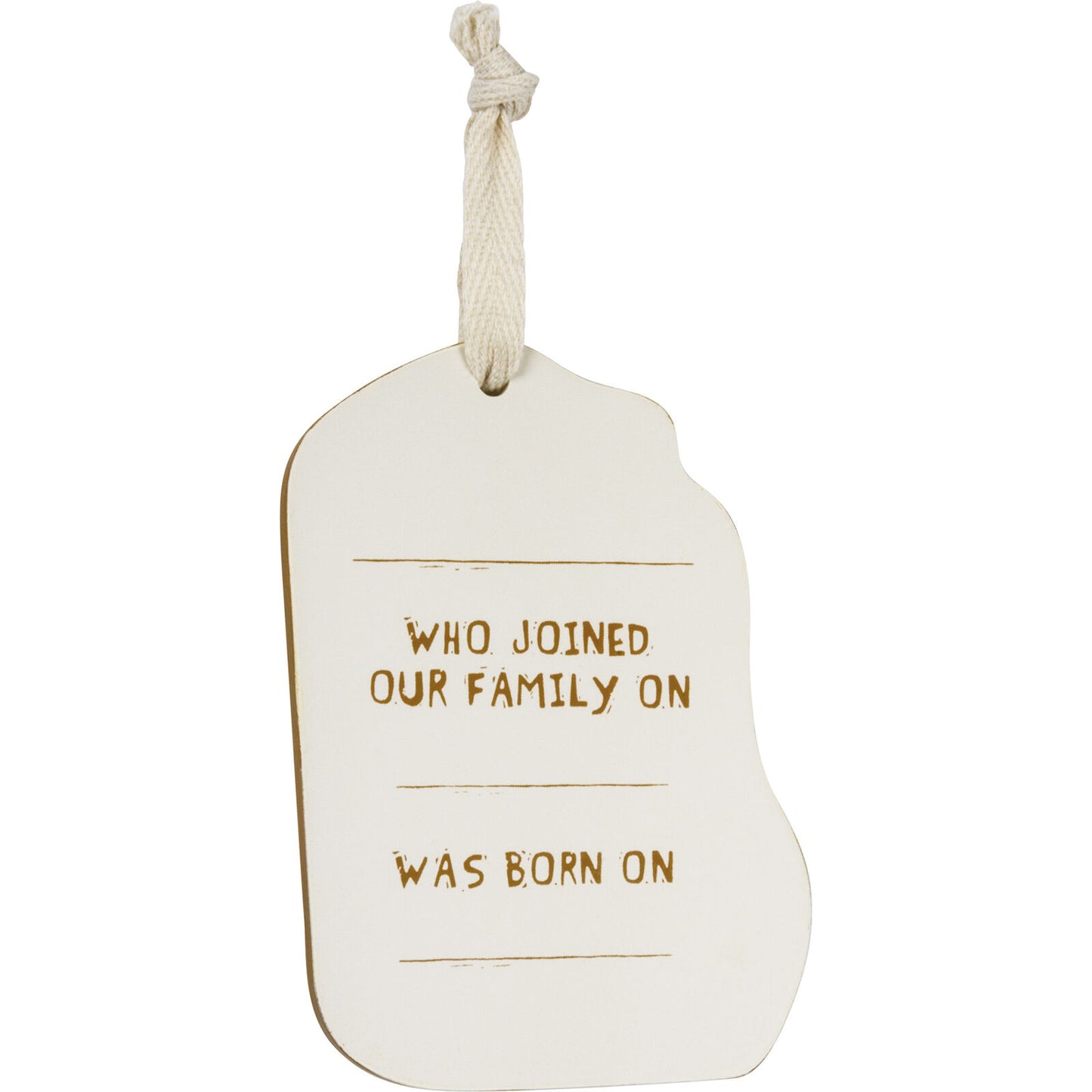 Primitives by Kathy Wooden Hanging Ornament, 2-Sided - I Love My Golden