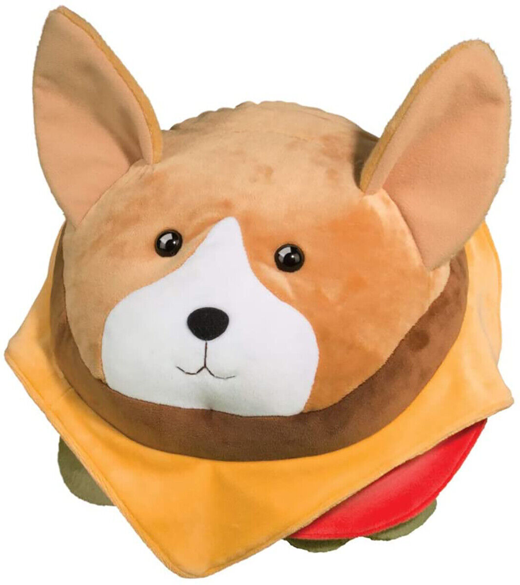 Douglas Large Corgi Burger Macaroon Plush Stuffed Animal, 10"