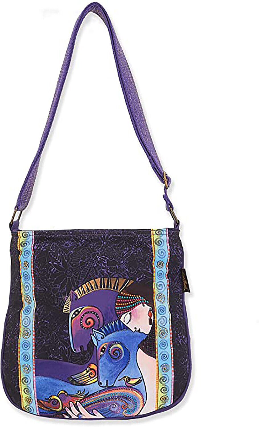 Laurel Burch Maria & Mares Crossbody Shoulder Bag Purse Handbag