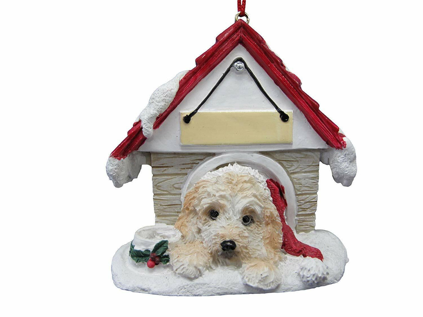 E&S Pets 35355-123 Cockapoo Doghouse Ornament