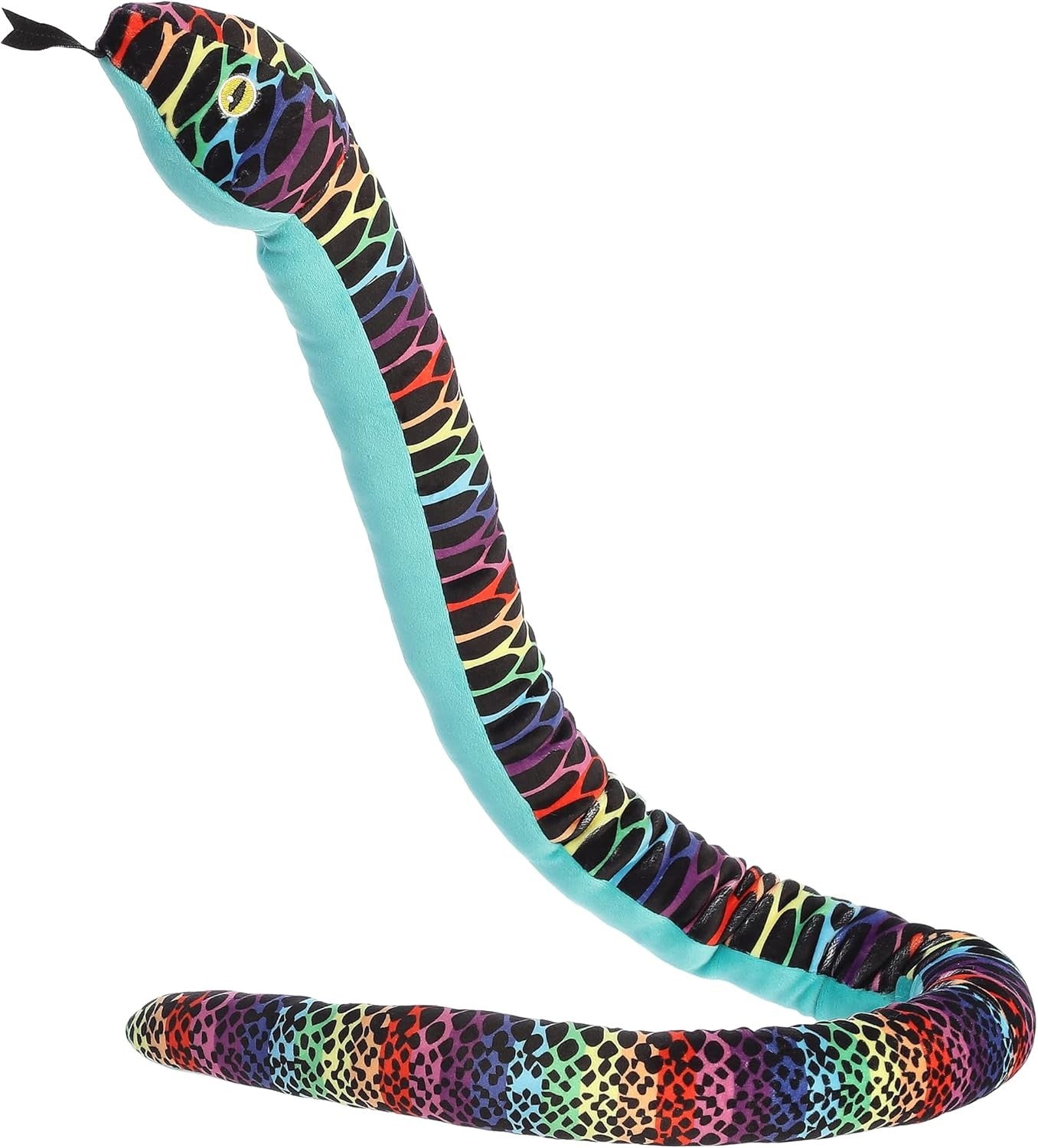 Aurora® Playful Snake Kusheez™ Rainbow Snake Stuffed Animal, 51 in