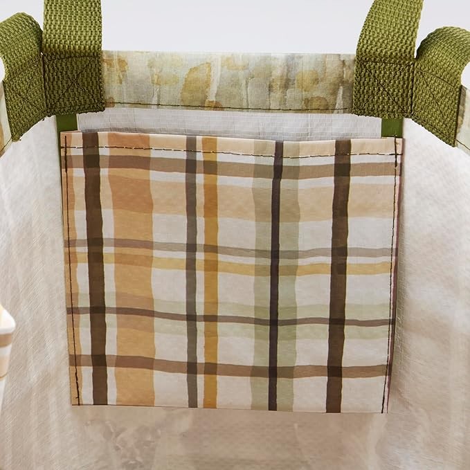 Primitives By Kathy Market Tote - Bear and Deer in Woods and Trees, 15 inches