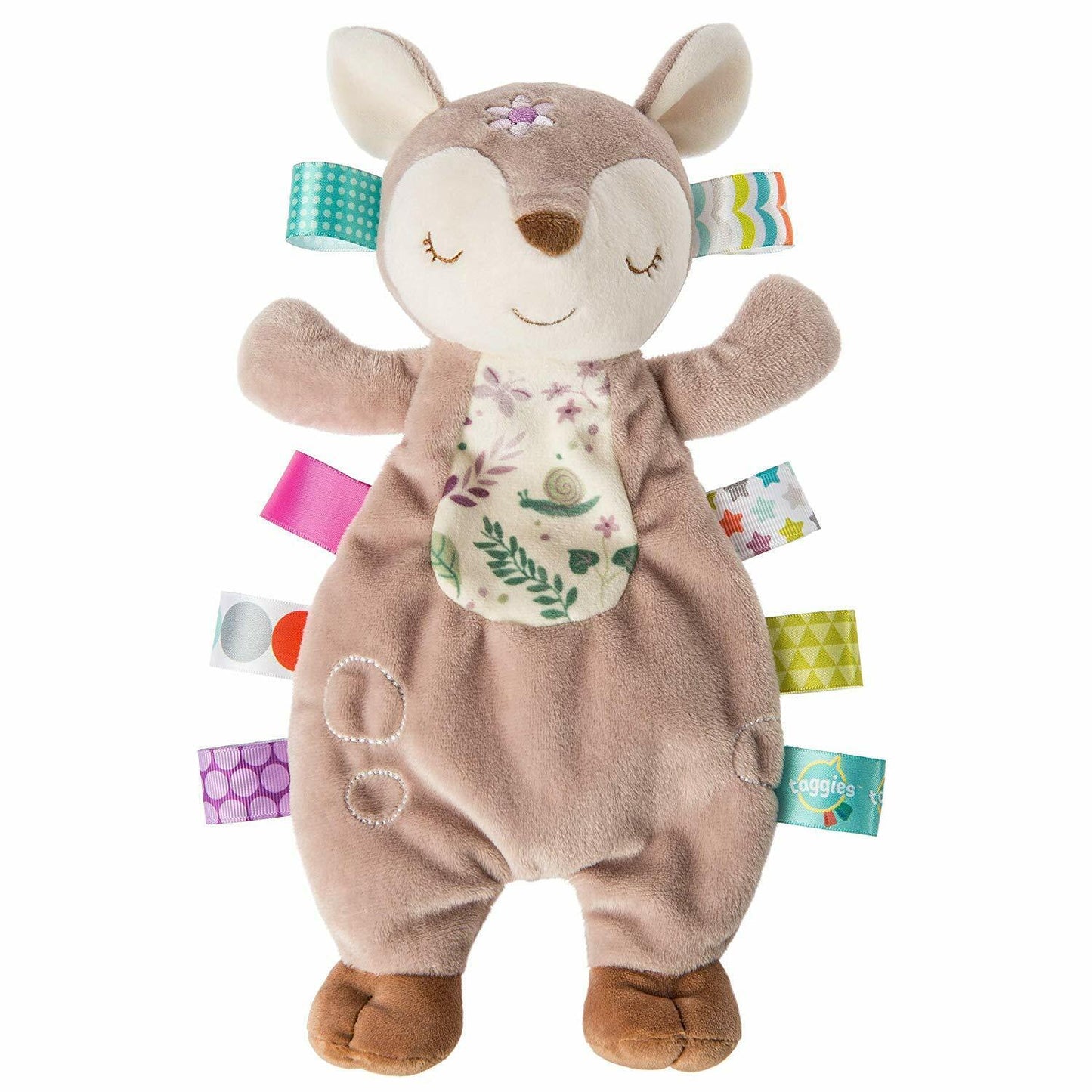 Mary Meyer Taggies Soothing Sensory Lovey Soft Toy, Flora Fawn, 11"