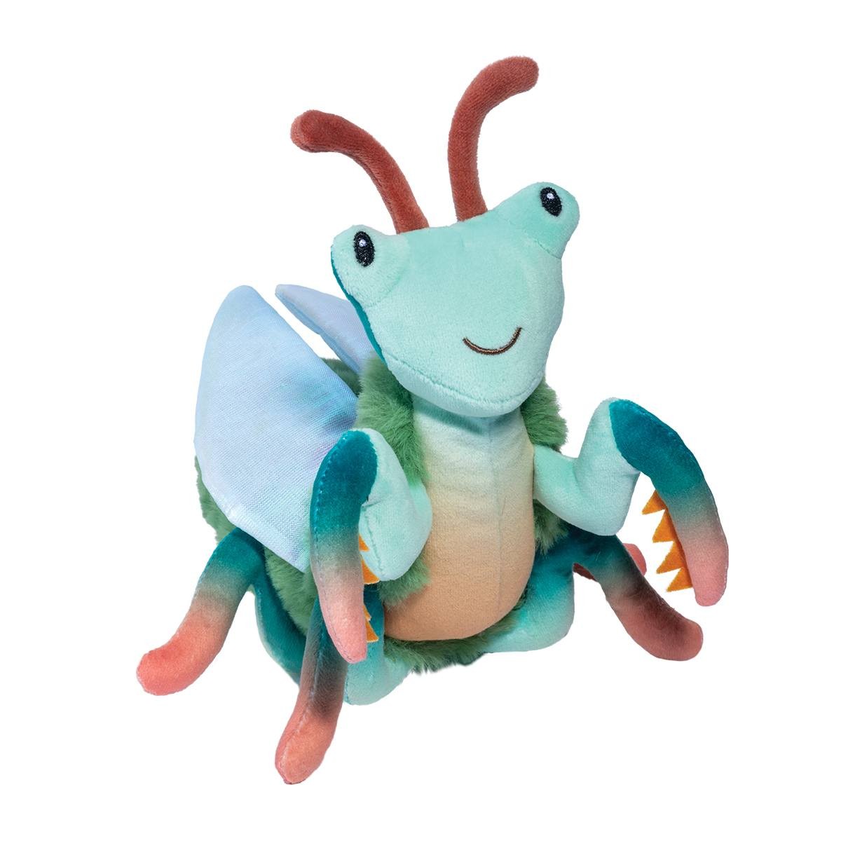 Douglas Micah Praying Mantis Blue Green Stuffed Plush Animal, 7"