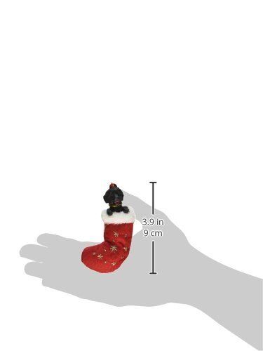 Newfoundland Christmas Stocking Ornament with "Santa's Little Pals" Hand Painted