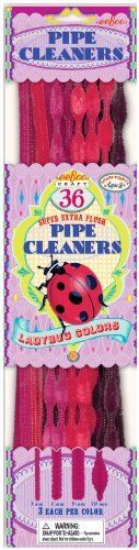 eeBoo Ladybug Red Pipe Cleaners Craft Kit
