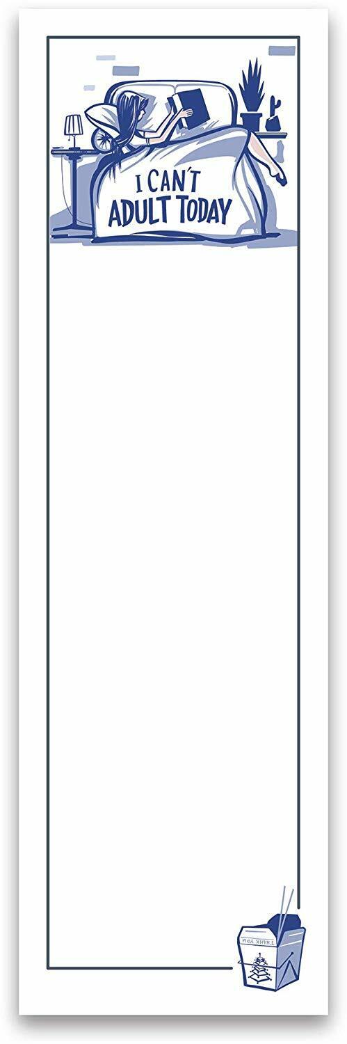 Primitives by Kathy List Magnetic Notepad 60 pg - I Can't Adult Today 9.5"