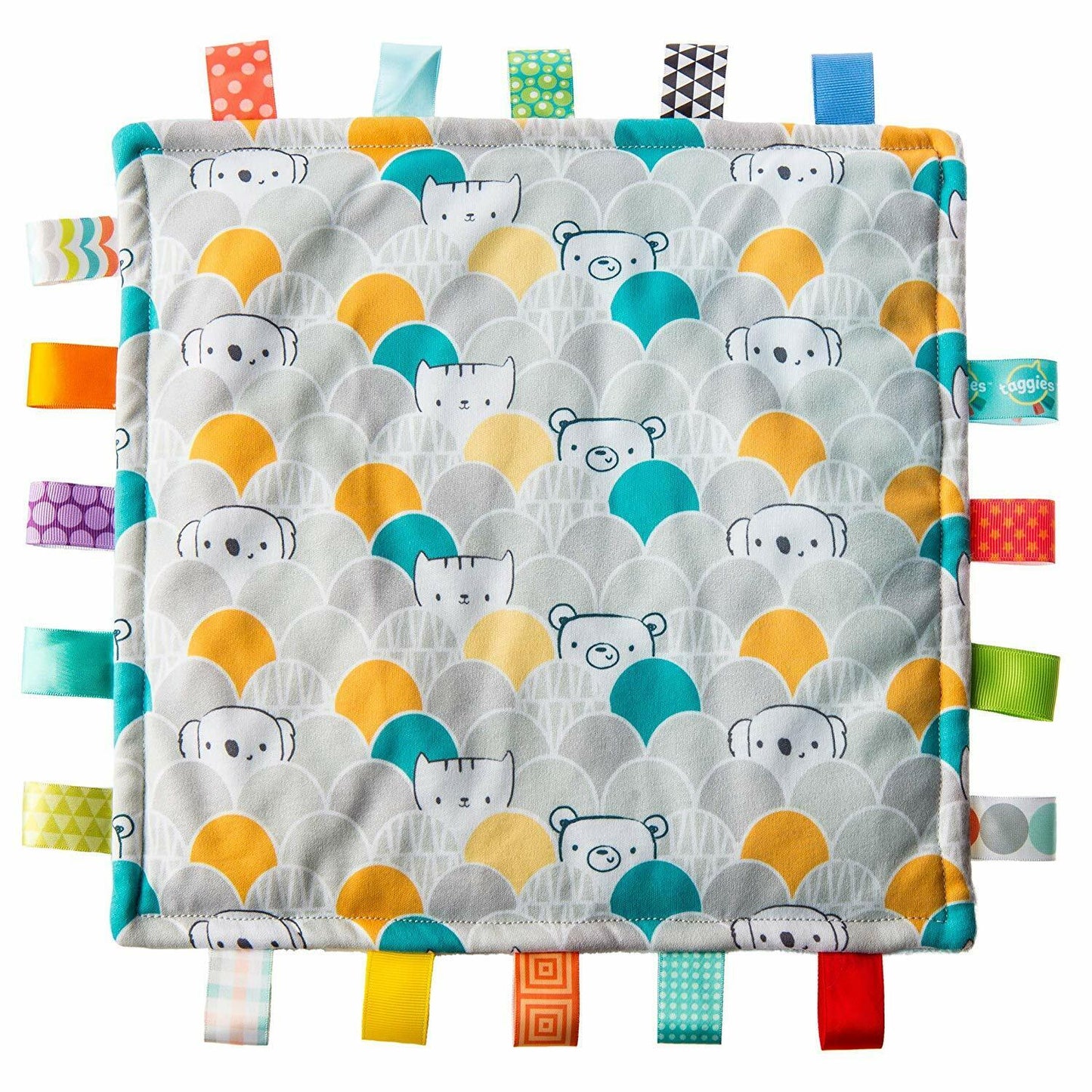 Mary Meyer Taggies Original Blanket with Sensory Tags, 12 X 12", Comfy Peekaboo