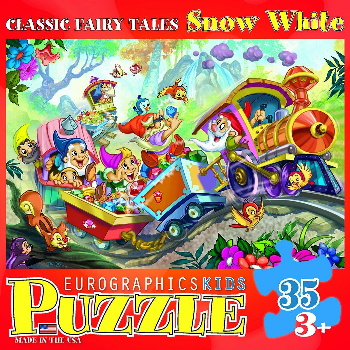 EuroGraphics Classics Fairy Tales Snow White Jigsaw Puzzle (35-Piece)