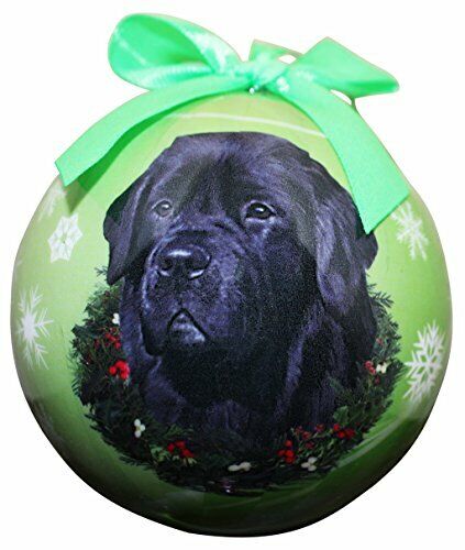 "Newfoundland Christmas Ornament" Shatter Proof Ball Easy To Personalize