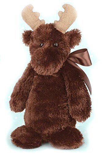 Bearington Moosamer Moose Plush Stuffed Animal Toy, 11"