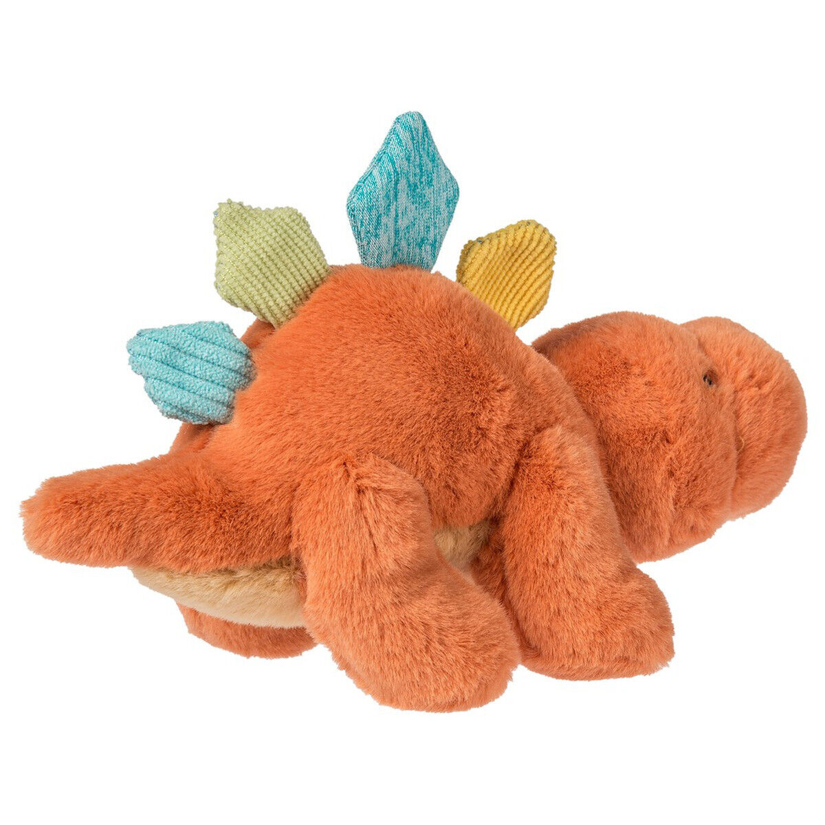 Mary Meyer Stuffed Animal Soft Toy, Little Fossil, Orange Stegosaurus, 6"