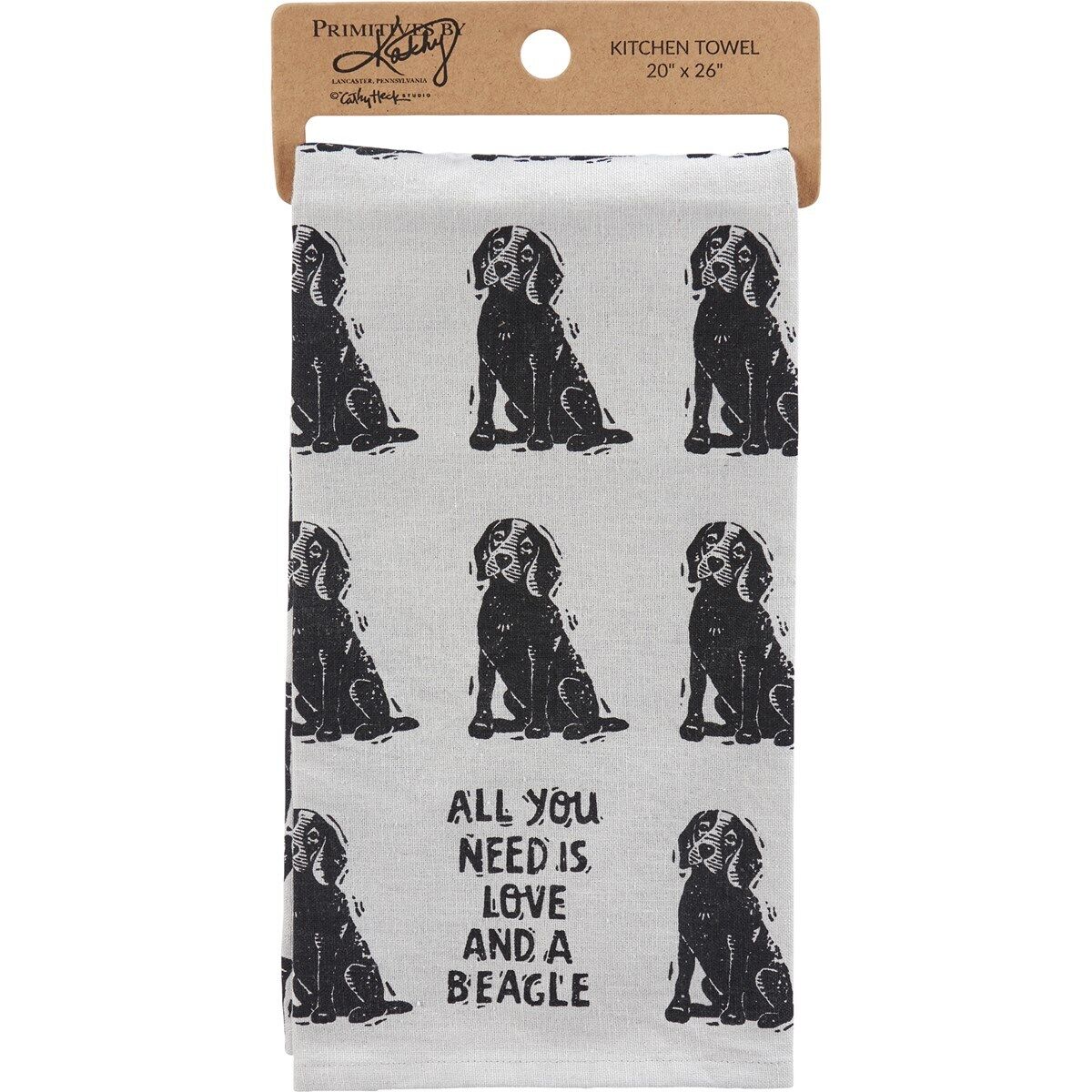 Primitives by Kathy Kitchen Towel - All You Need Is Love And A Beagle