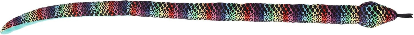 Aurora® Playful Snake Kusheez™ Rainbow Snake Stuffed Animal, 51 in
