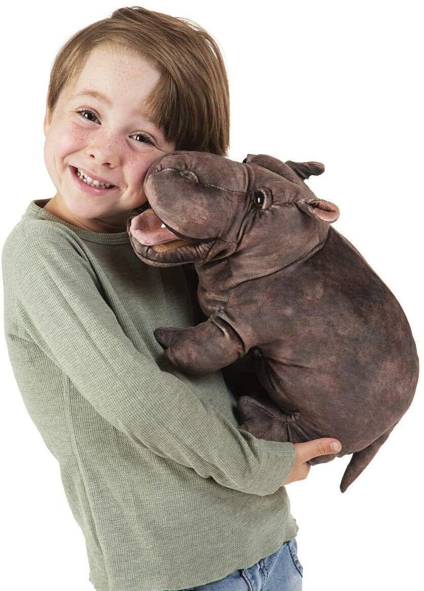 Folkmanis Baby Hippo Hand Puppet, 16"