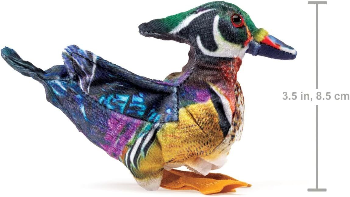 Folkmanis Mini Wood Duck Finger Puppet