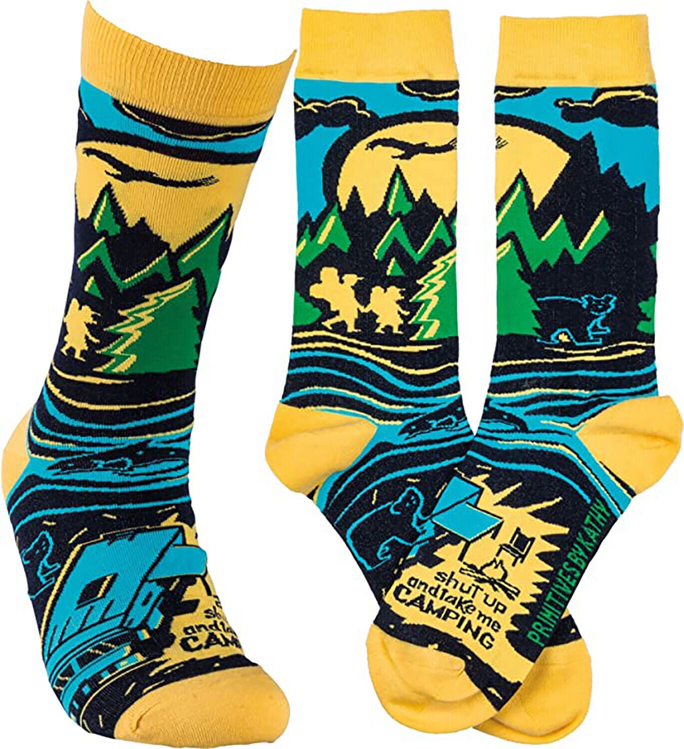 Primitives by Kathy Unisex Socks - Shut Up and Take Me Camping