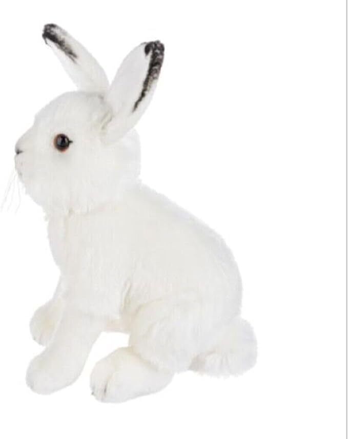 Ganz Heritage Collection Arctic Snow Hare Bunny Plush Stuffed Animal Toy, 12"