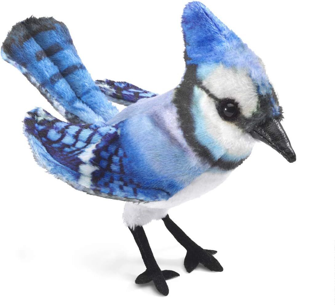 Folkmanis Mini Blue Jay Finger Puppet