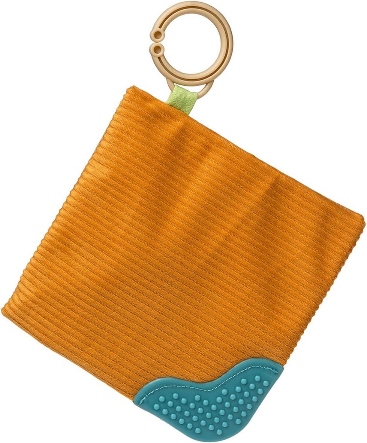 Mary Meyer Crinkle Teether Toy with Baby Paper and Squeaker, 6 x 6-Inches,