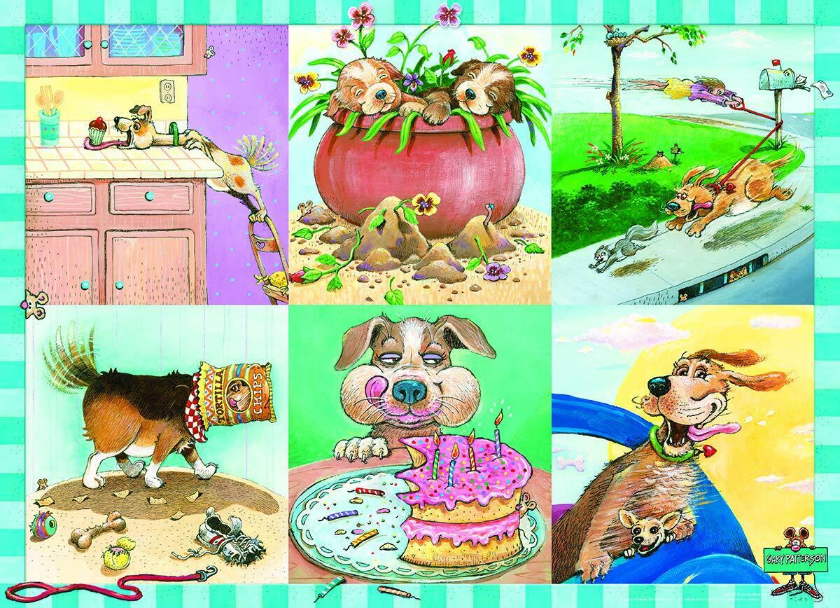 EuroGraphics Puppy Trouble by Gary Patterson Puzzle Jigsaw Puzzle (100-Piece)
