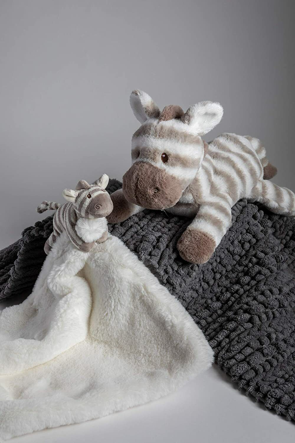 Mary Meyer Afrique Huggy Stuffed Animal Security Blanket, 12 x 12-Inches, Zebra