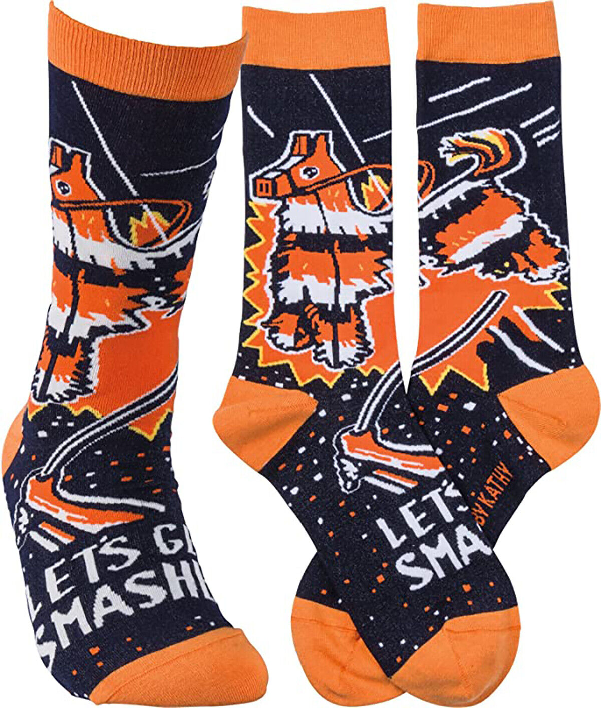 Primitives by Kathy Unisex Socks - Let's Get Smashed Pinata