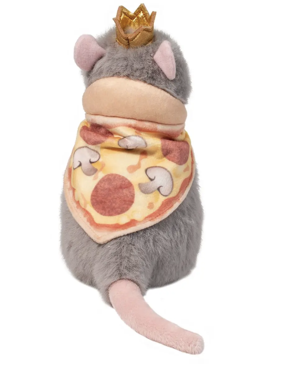 Douglas Plush Stuffed Animal Toy Pizza Rat Macaroon, 7.5"