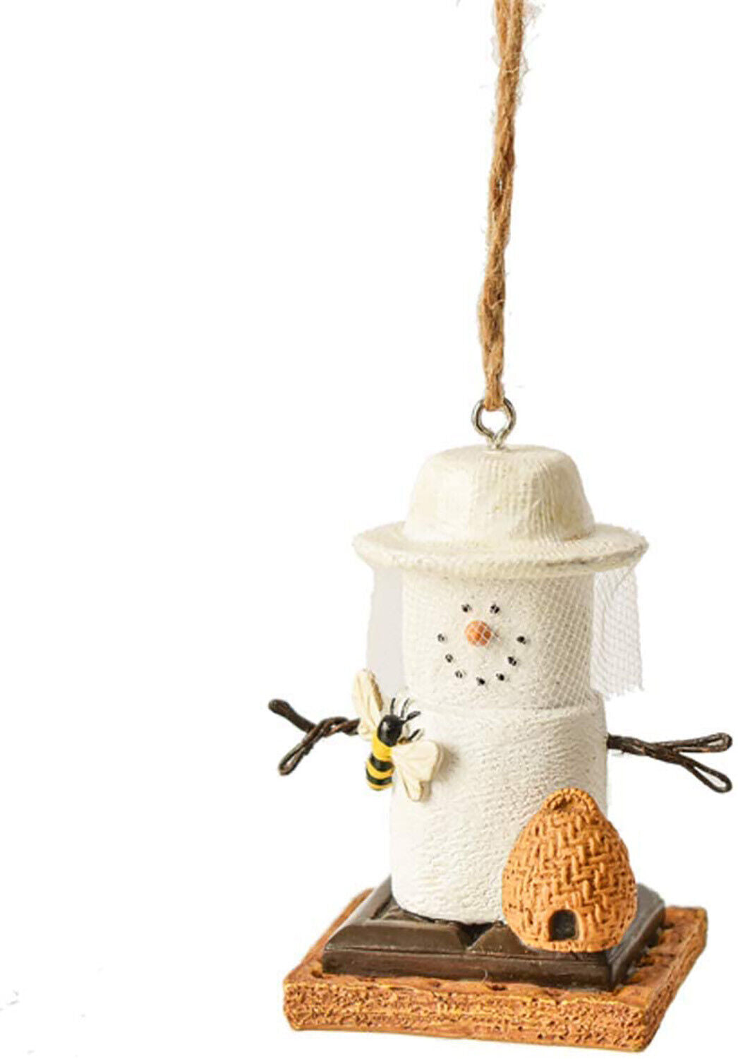 Ganz MX182363 S'Mores Bee Keeper Hanging Ornament, 3 Inches, Resin