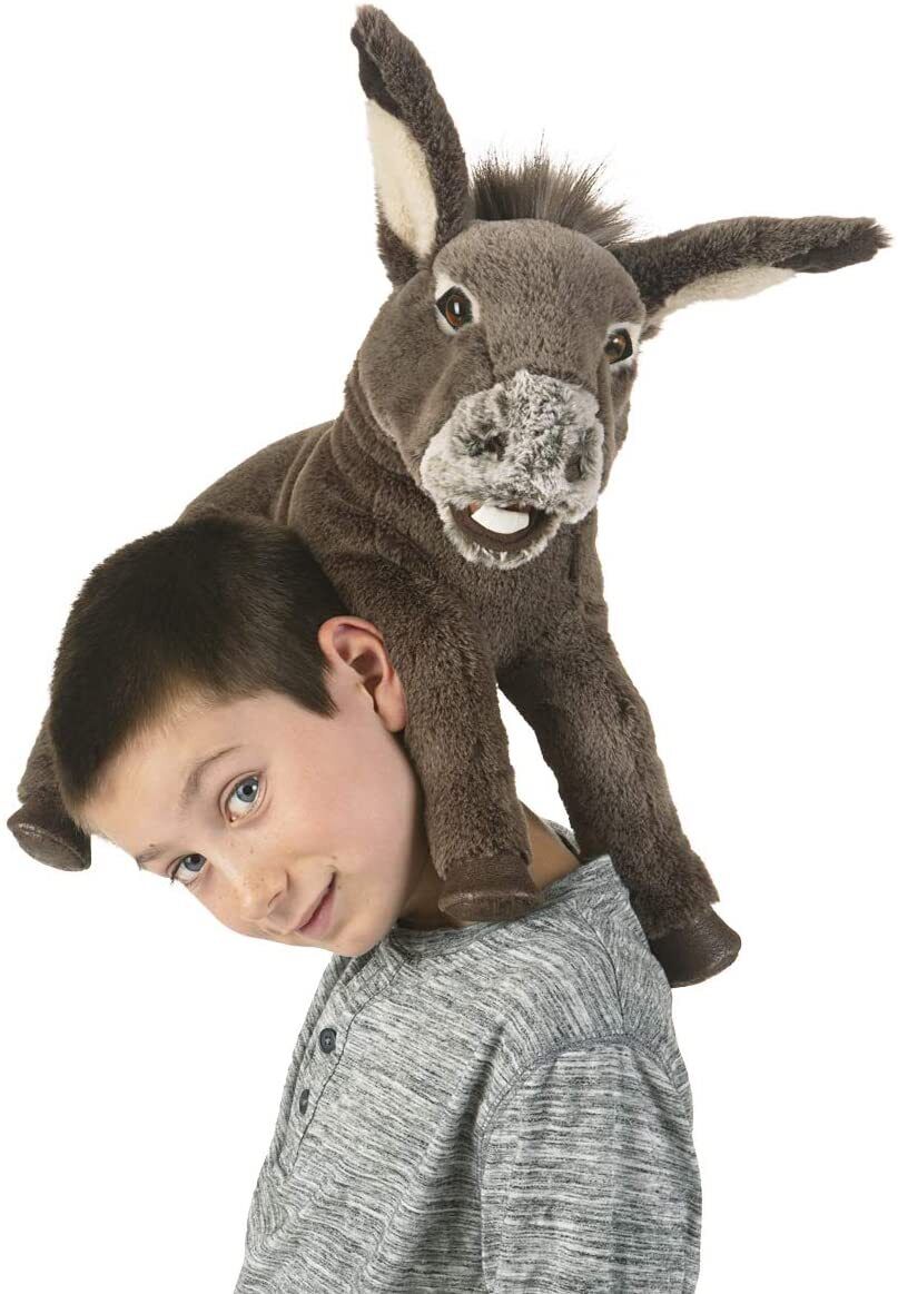 Folkmanis Baby Donkey Hand Puppet, 20"