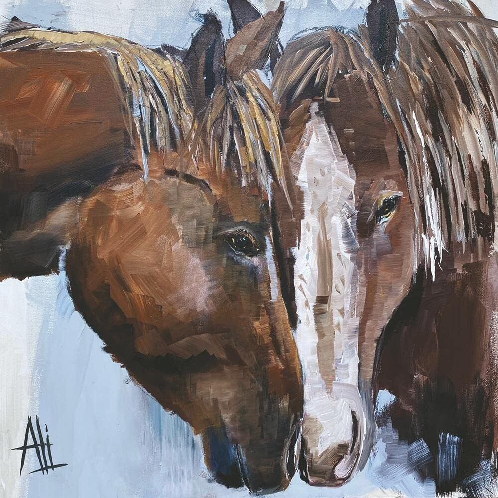Paperproducts Design Frontier Horses Beverage/Cocktail Paper Napkins,5"x5"