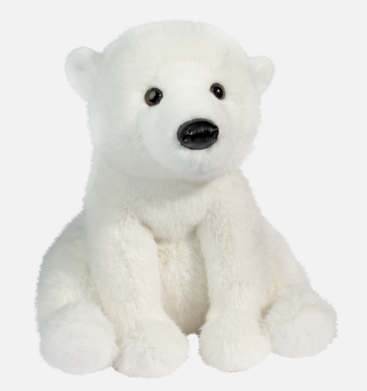 Douglas Toys Super Whitie Polar Bear Soft Plush Stuffed Animal, 11" sitting