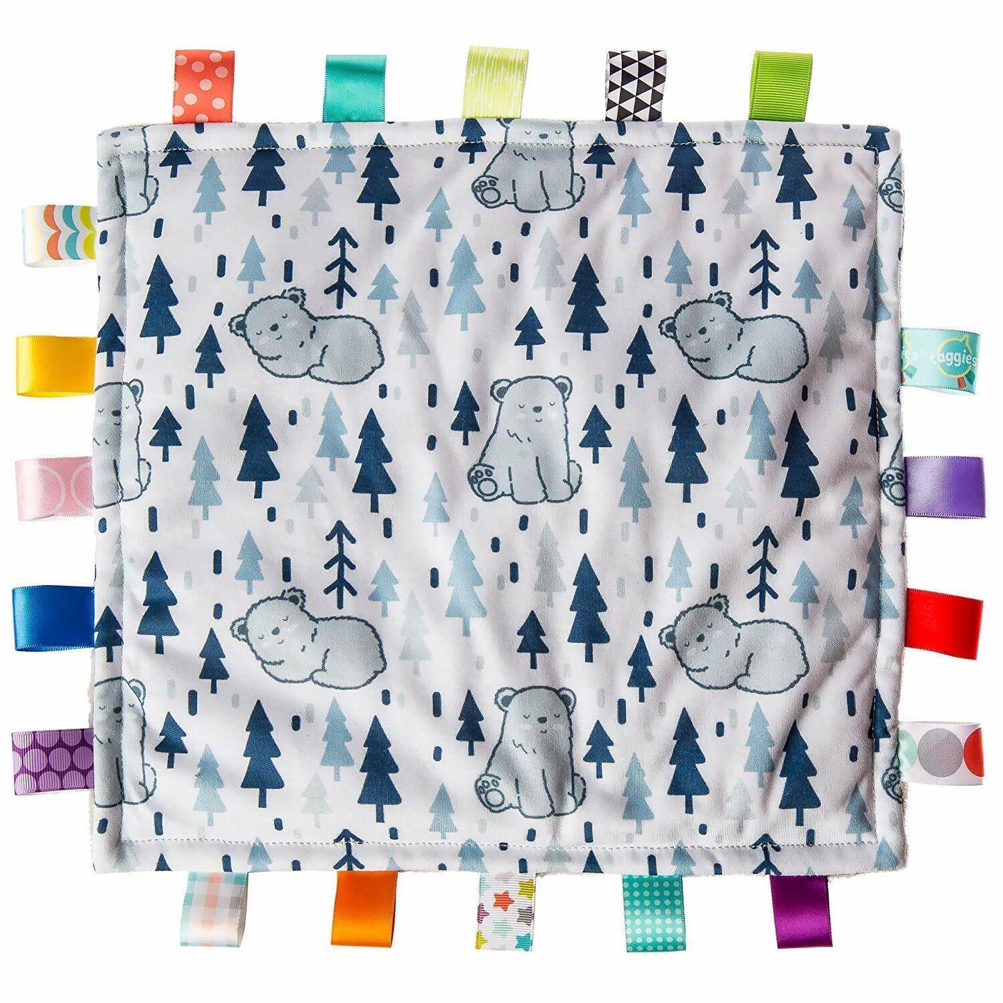 Mary Meyer Taggies Original Blanket Sensory Tags, 12 X 12", Comfy Arctic Bears