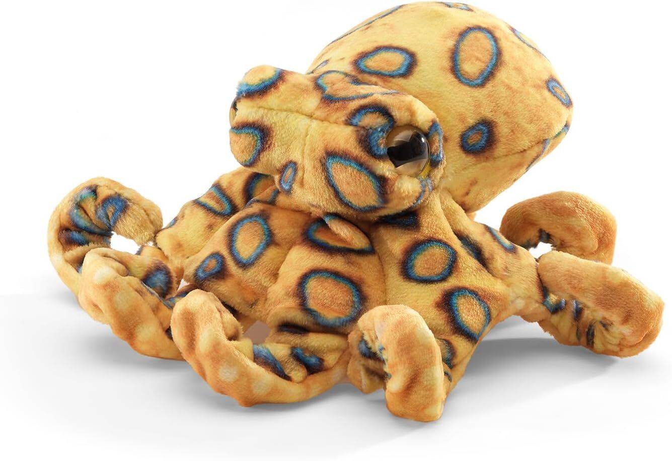 Folkmanis Mini Blue Ringed Octopus Finger Puppet