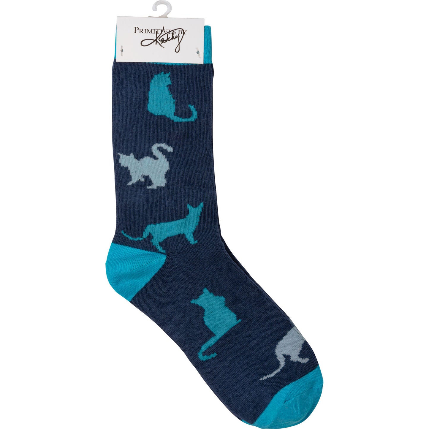 Primitives by Kathy Box Sign & Sock Set - I Just Want All The Cats