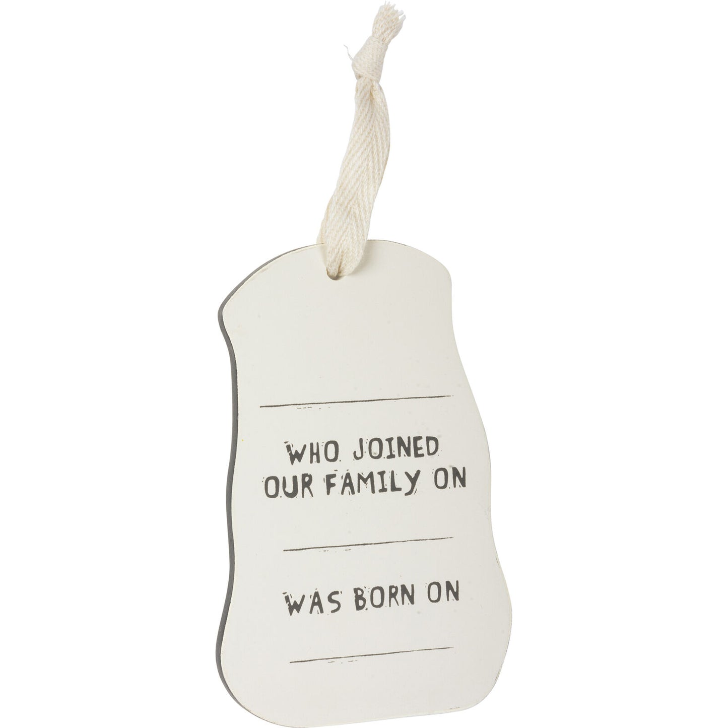 Primitives by Kathy Wooden Hanging Ornament, 2-Sided - I Love My Husky