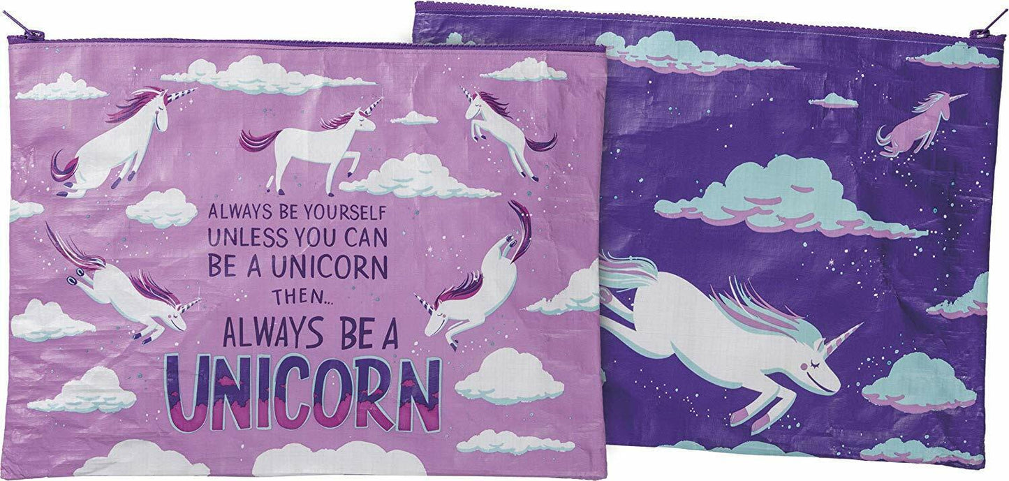 Primitives By Kathy Be A Unicorn Zipper Folder Jumbo Pouch, 14.25" x 10"