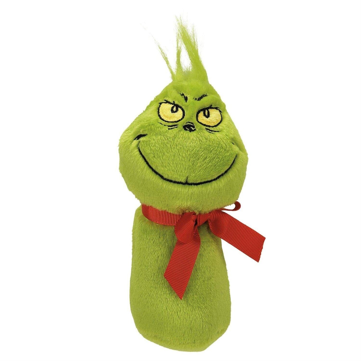 Izzy & Oliver Baby Infant Grinch Rattle Plush Stuffed Animal Toy. 7"
