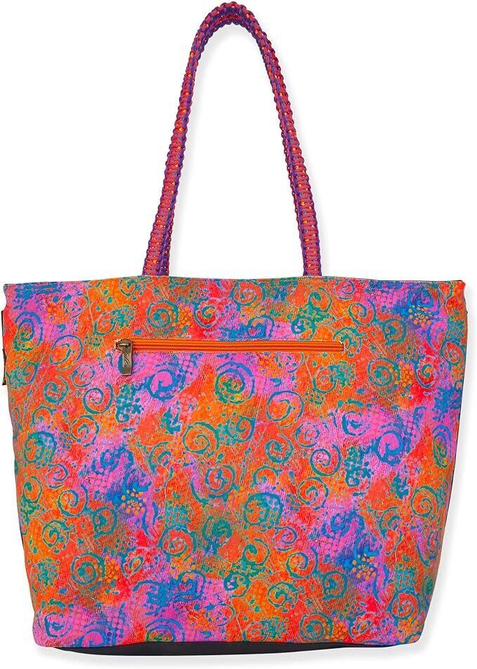 Women's Laurel Burch Kona Kia Large Puppy Dog Shoulder Tote Bag, 20 x 5.5x 14.5"