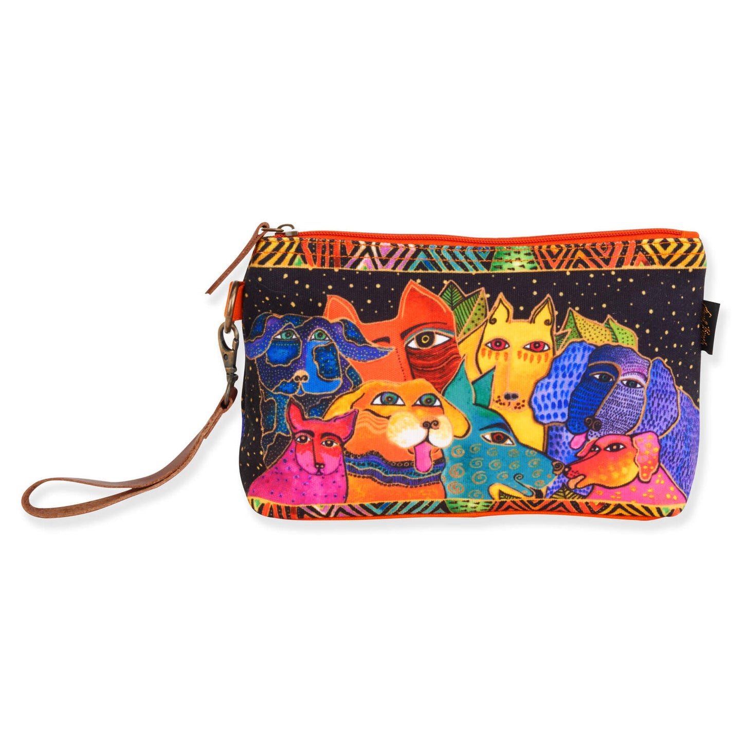 Women's Laurel Burch Dogs Canines Wristlet, Dog Family