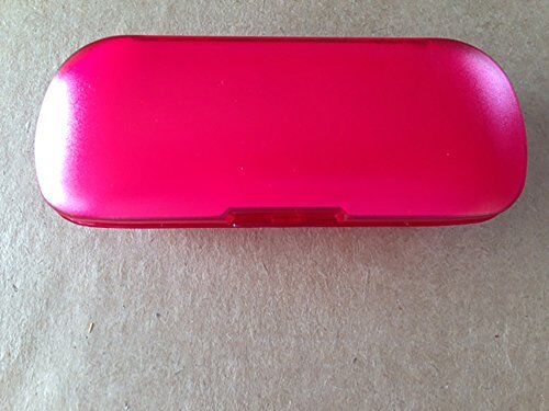 Popsicle Bright Colors Plastic Clamshell Glasses Case - Red