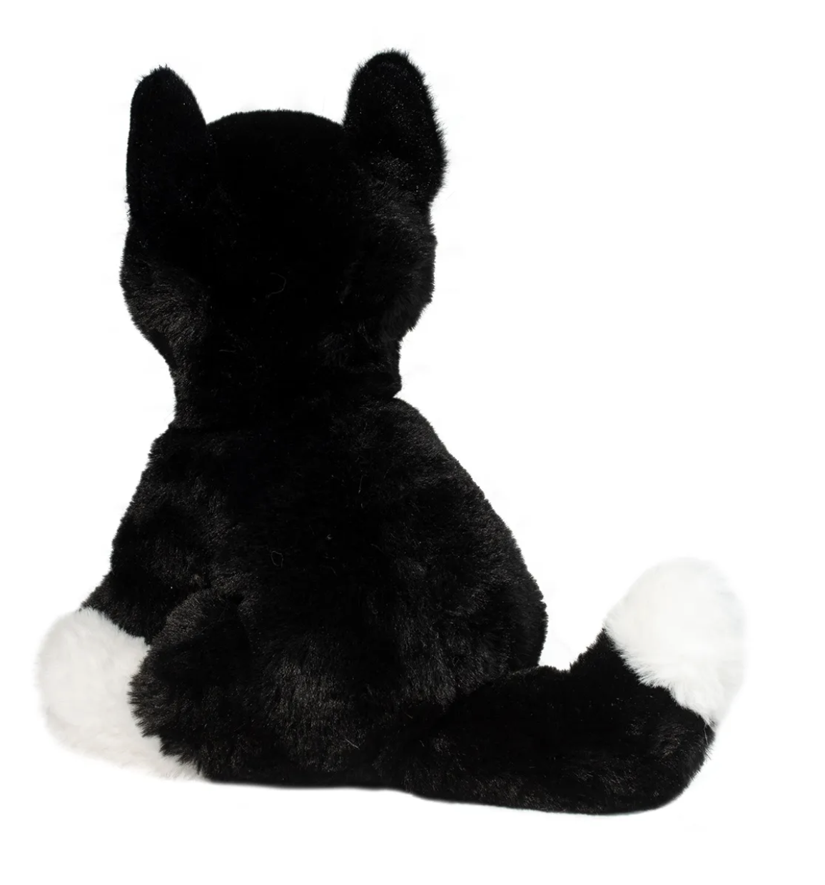 Douglas Beckie Soft Black & White Cat Plush Stuffed Animal, 10"