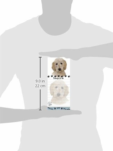 "Goldendoodle Magnetic List Pads" Uniquely Shaped Sticky Notepad