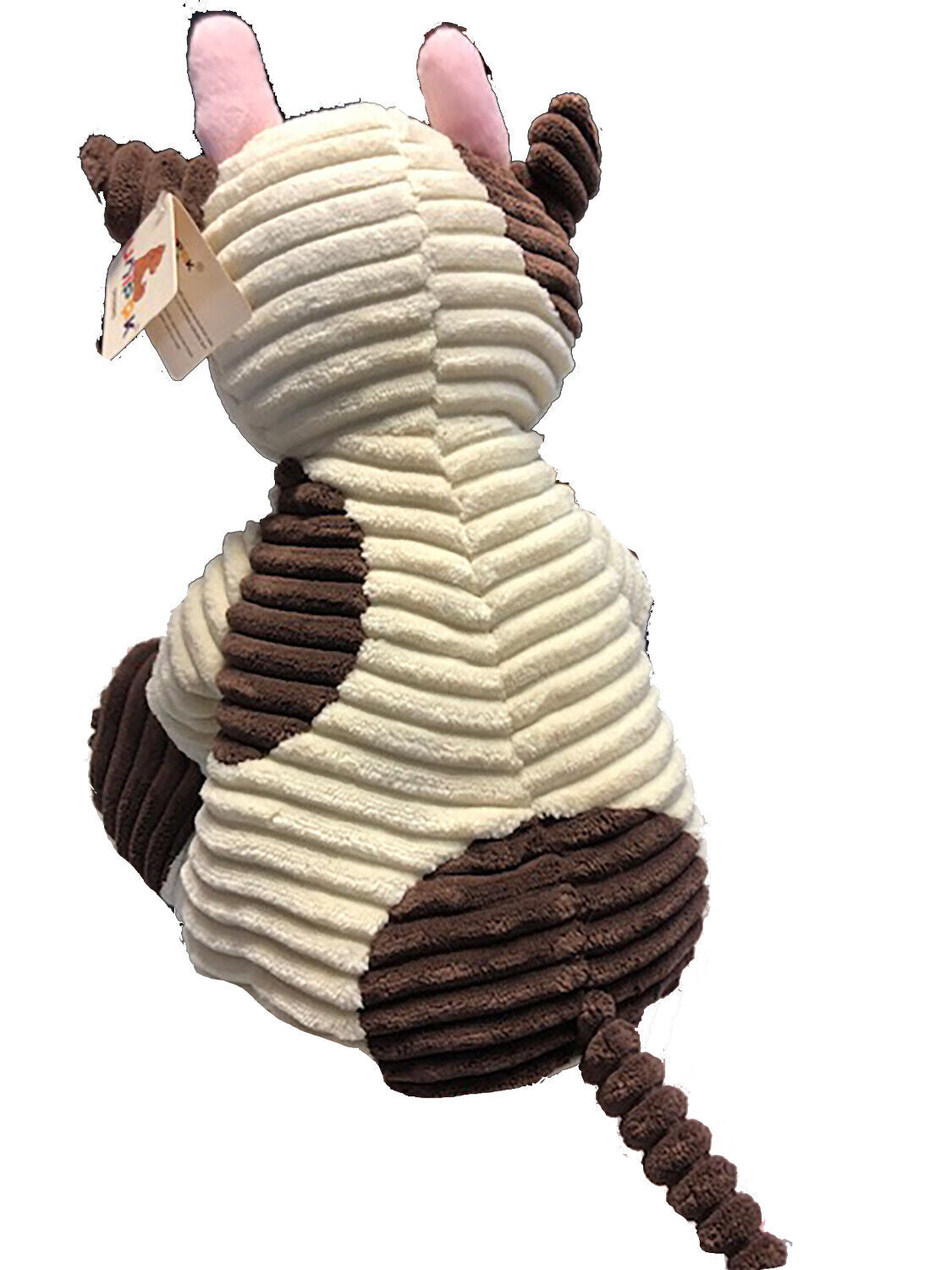 Kordy Brown and Cream Corduroy Cow 18" by Unipak